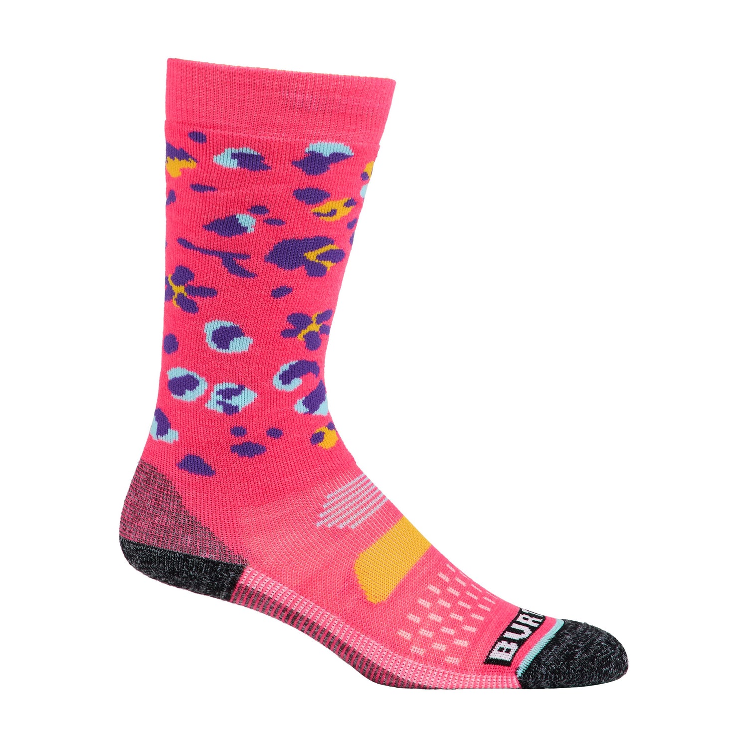 K PERFORMANCE MIDWEIGHT SOCK WILDCAT FLORAL