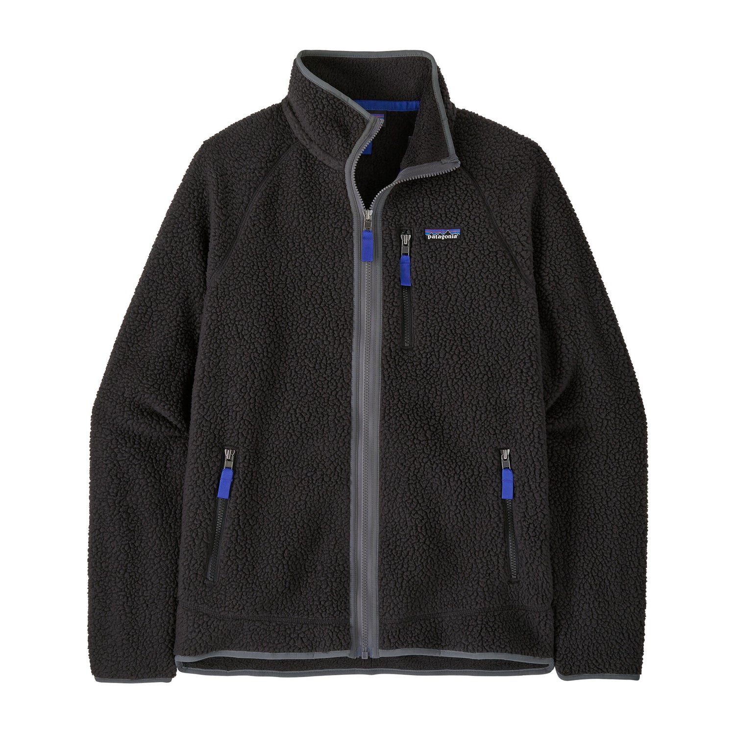 M'S RETRO PILE JACKET BLACK / FORGE GREY