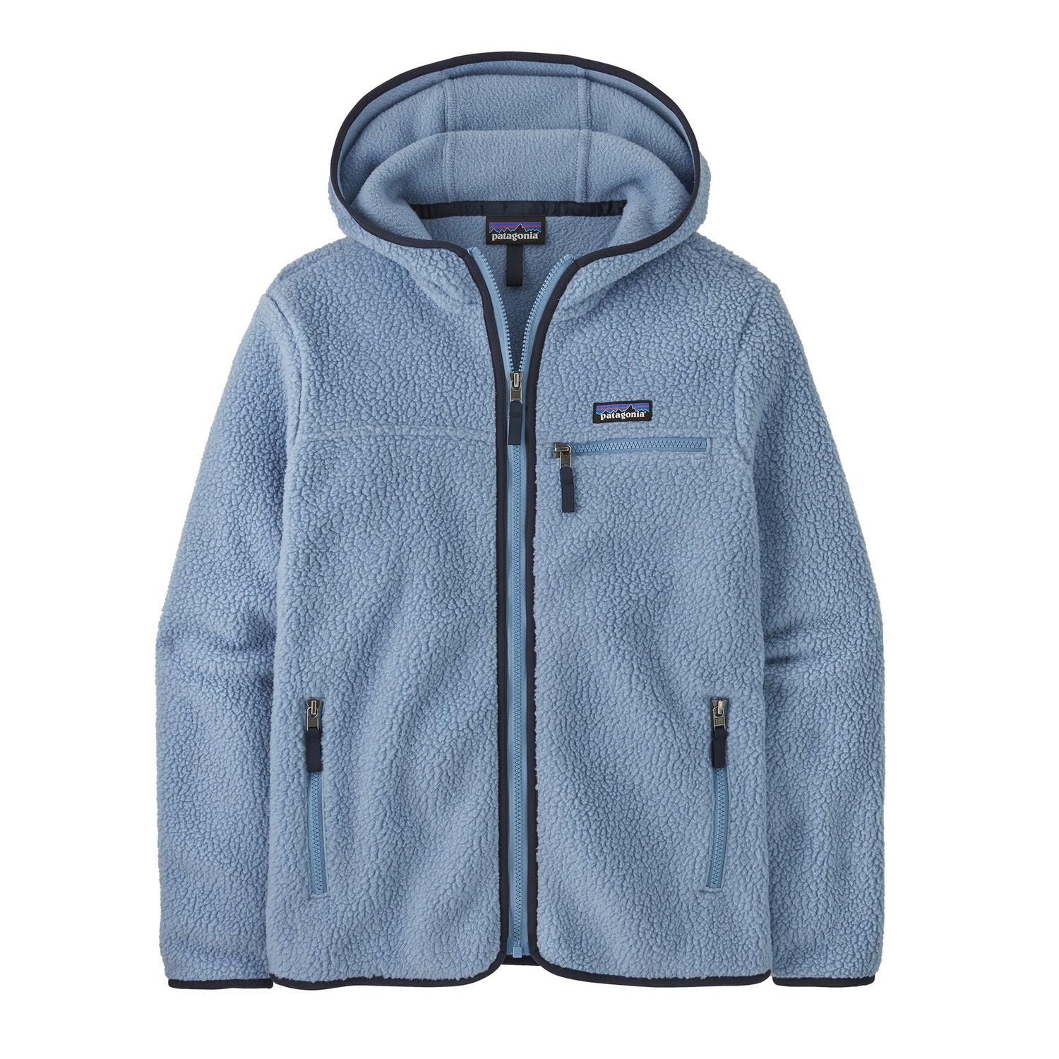 W'S RETRO PILE HOODY BARNACLE BLUE