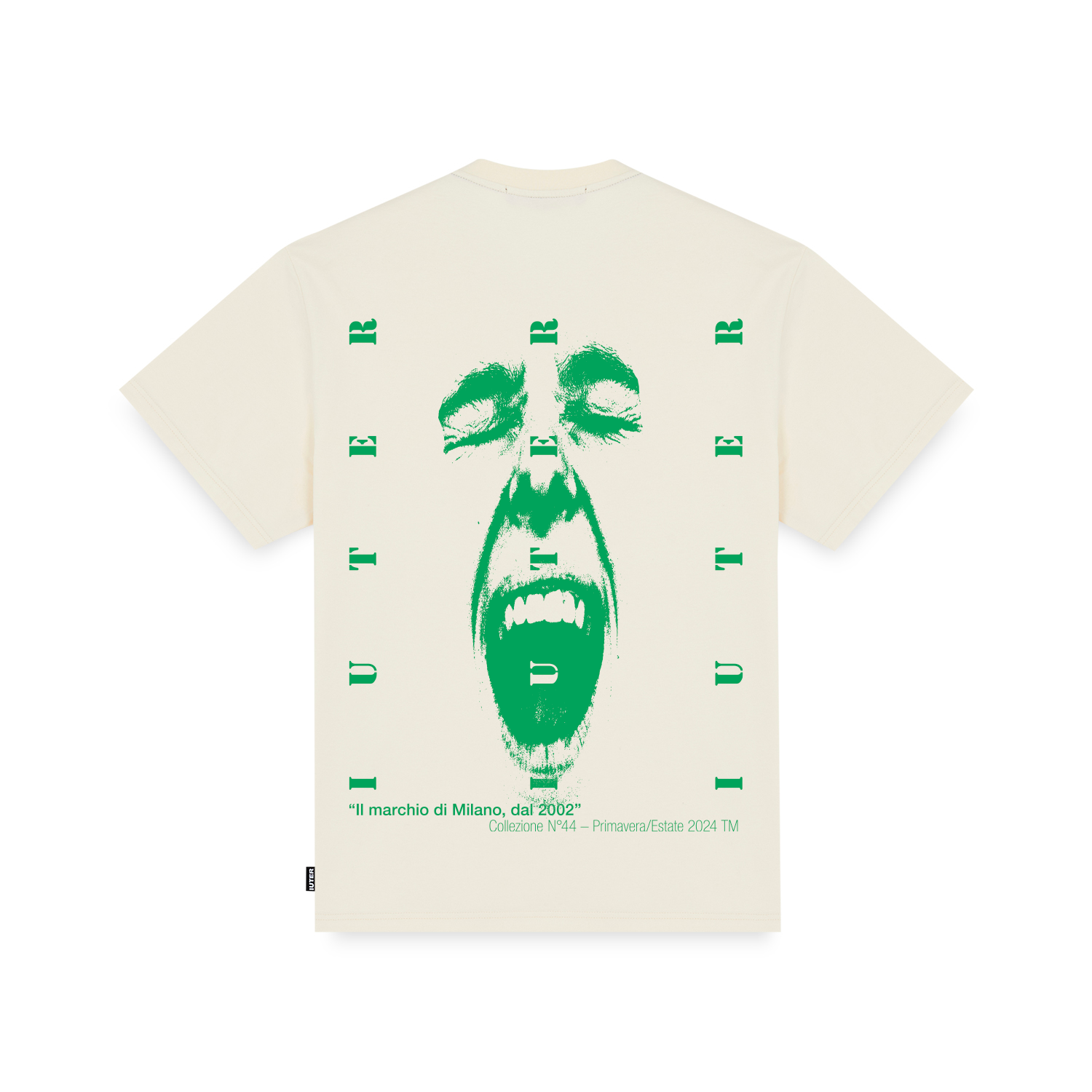 FACE TEE DUSTY WHITE