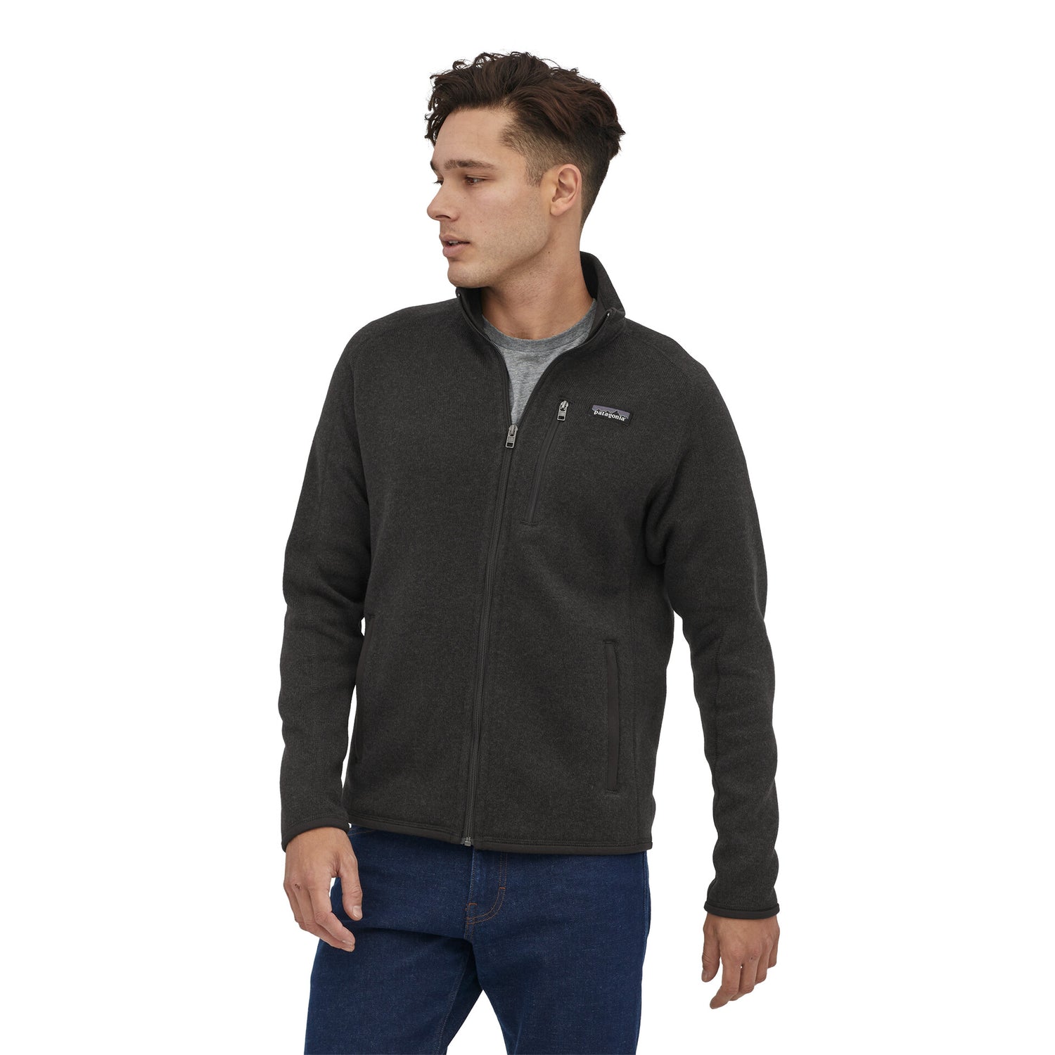 M'S BETTER SWEATER JKT BLACK