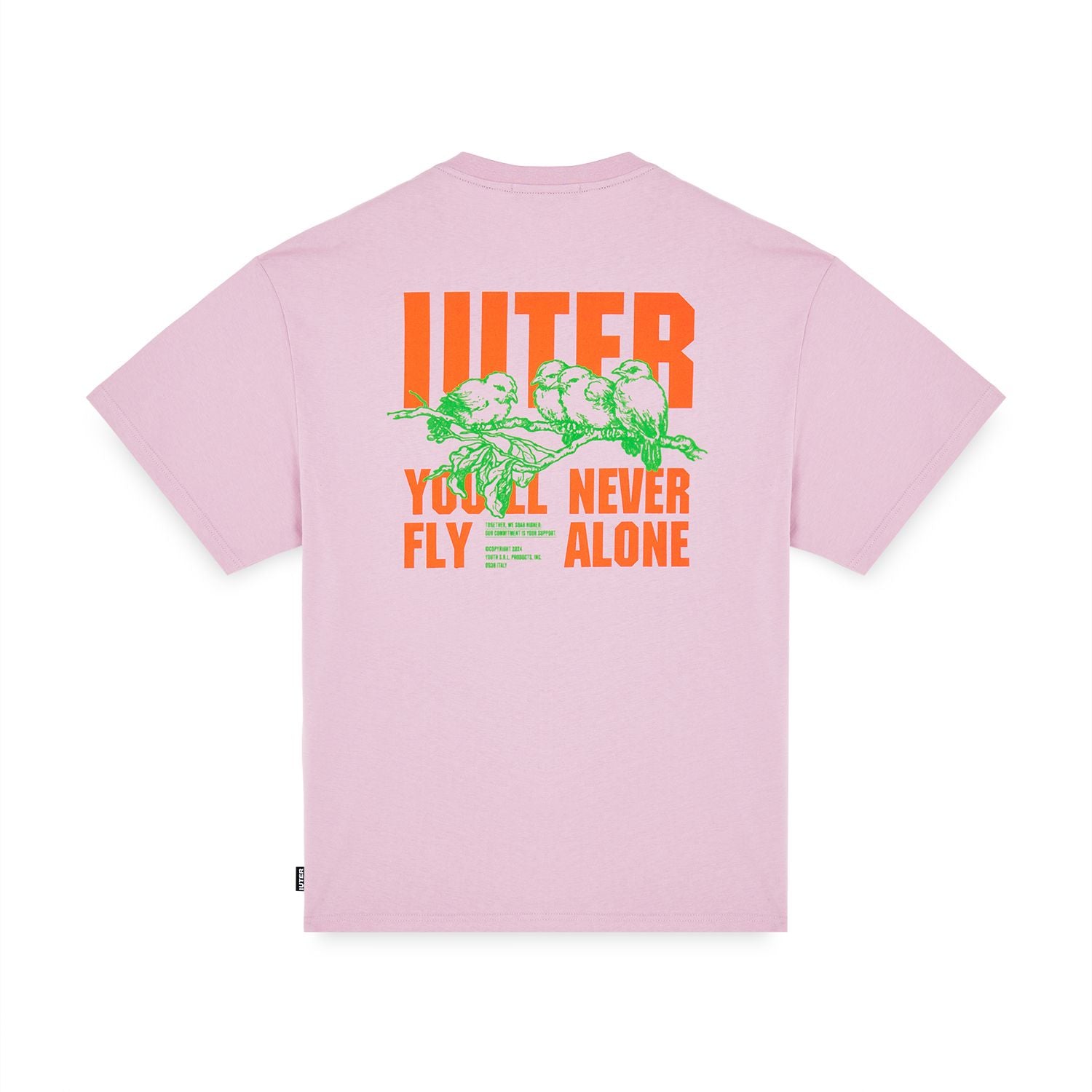 NEVER ALONE TEE PALEPINK