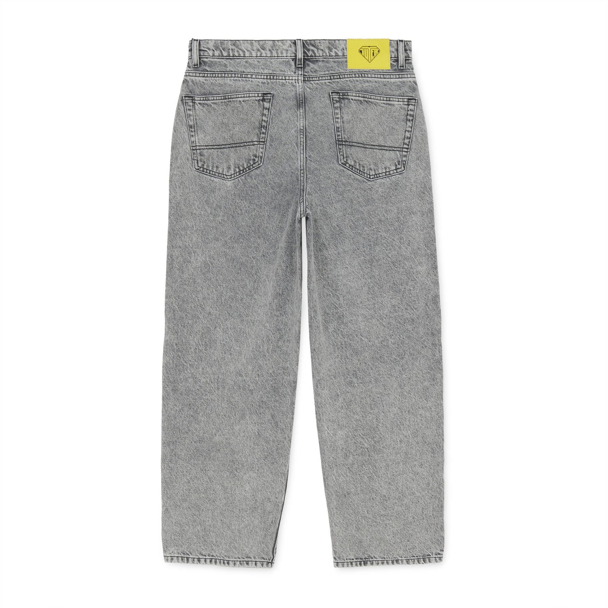 TRIBAL BAGGY DENIM PANTS GREY