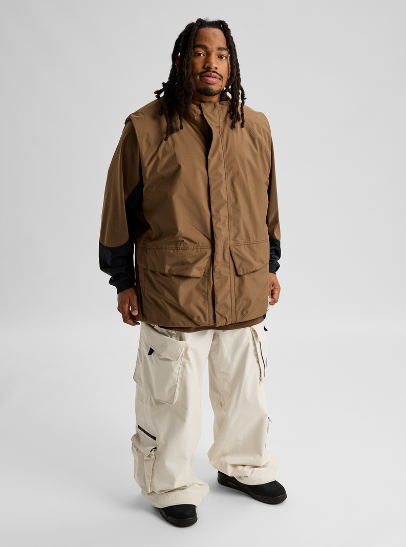 B RVRS INSULATED VEST EARTH SHIP BROWN