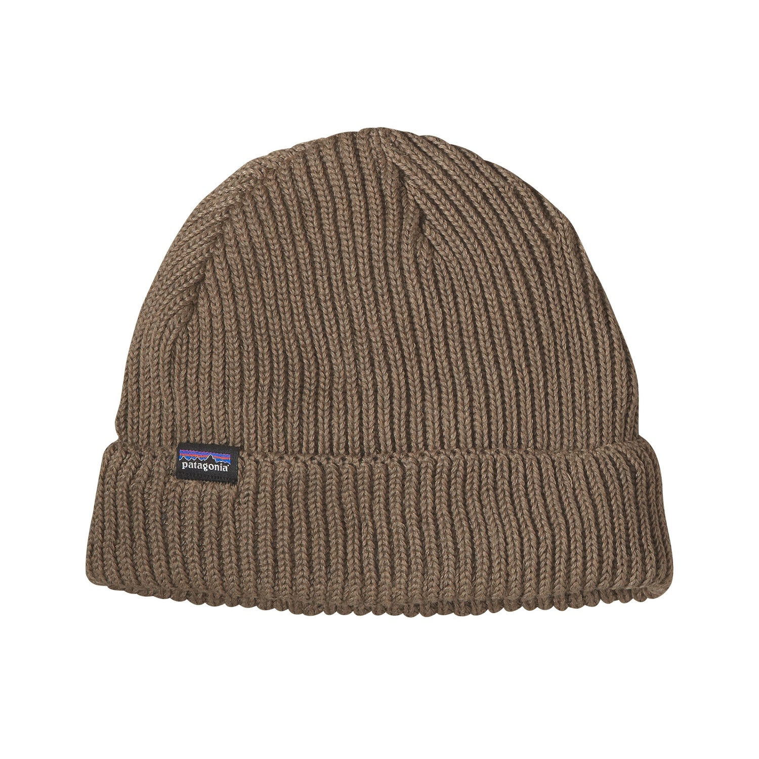 FISHERMANS ROLLED BEANIE ASH TAN