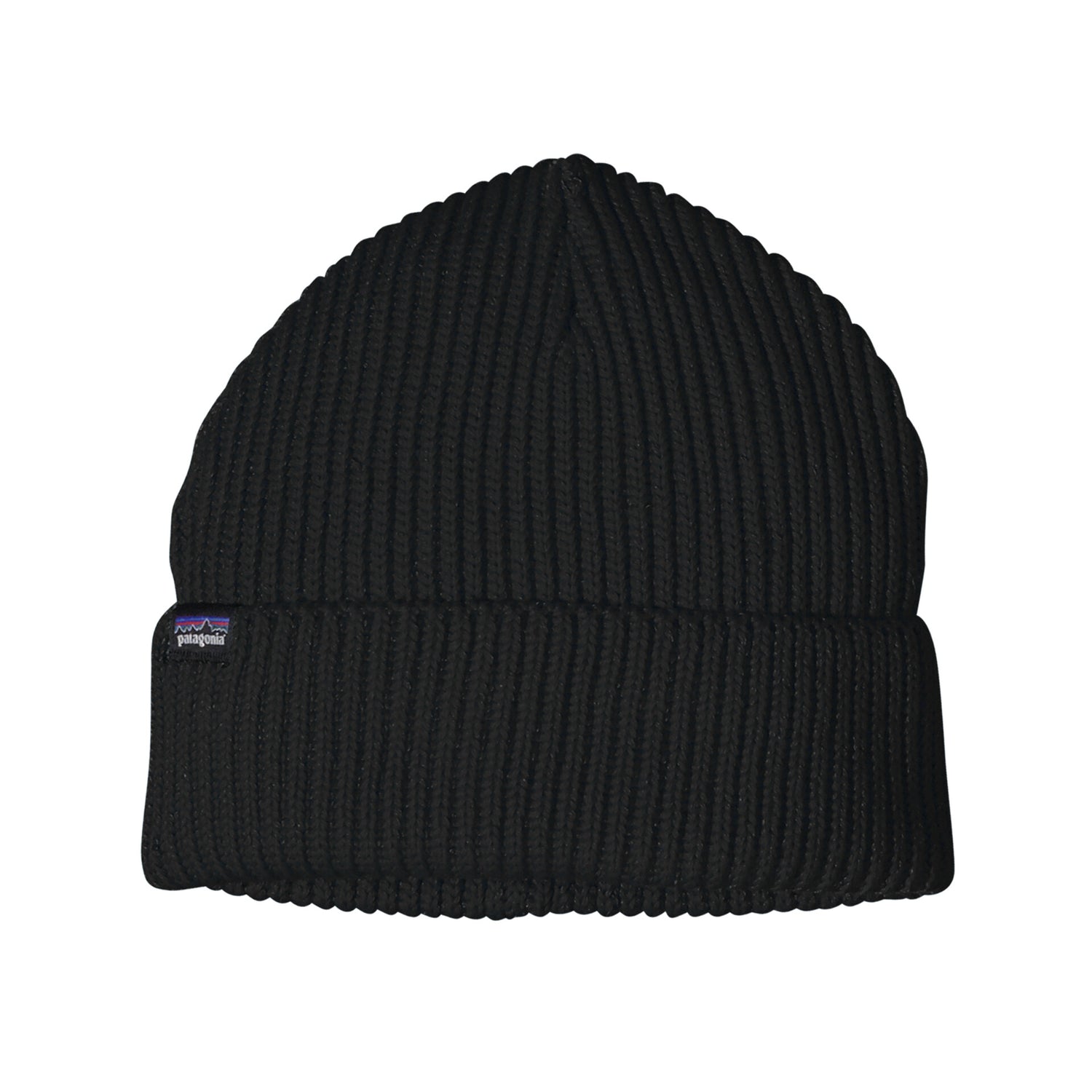 FISHERMANS ROLLED BEANIE BLACK