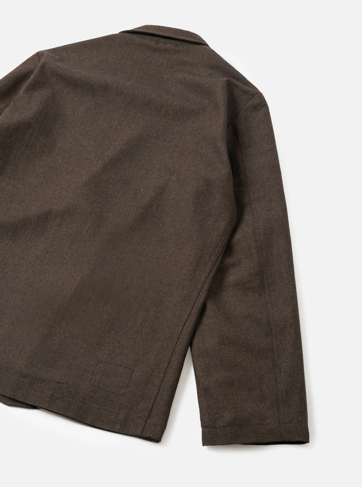 TWO BUTTON JACKET TWEED BROWN