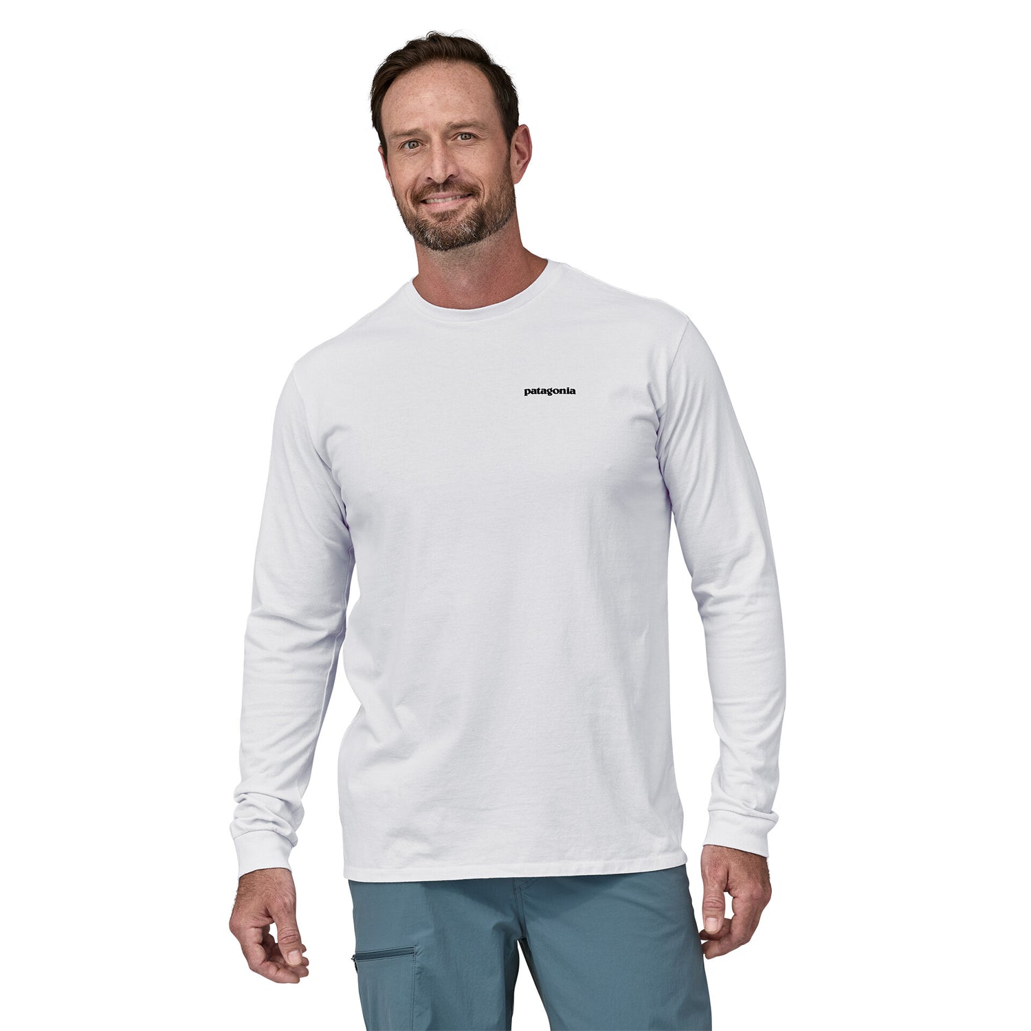 M'S L/S P-6 LOGO RESPONSIBILI-TEE WHITE