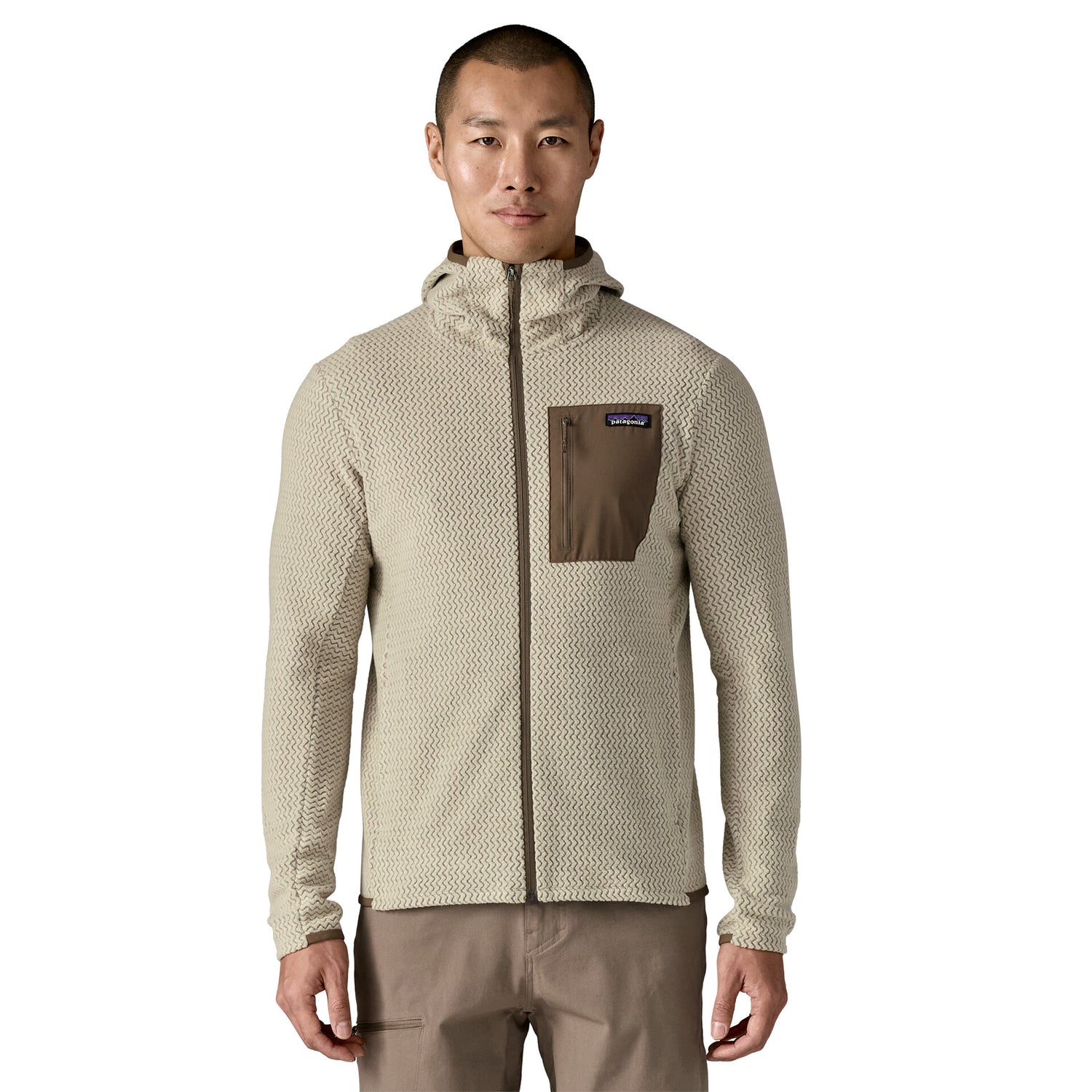 M'S R1 AIR FULL-ZIP HOODY PELICAN