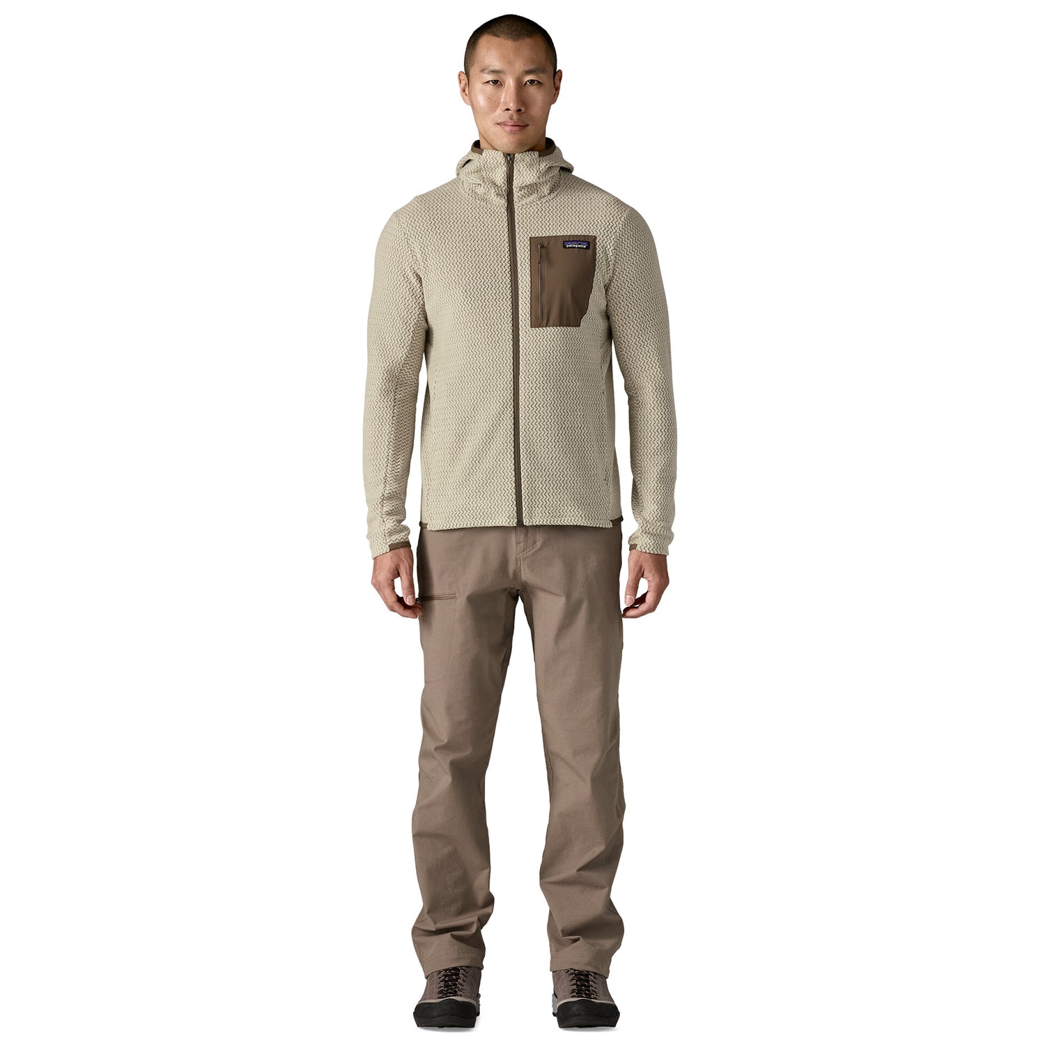 M'S R1 AIR FULL-ZIP HOODY PELICAN