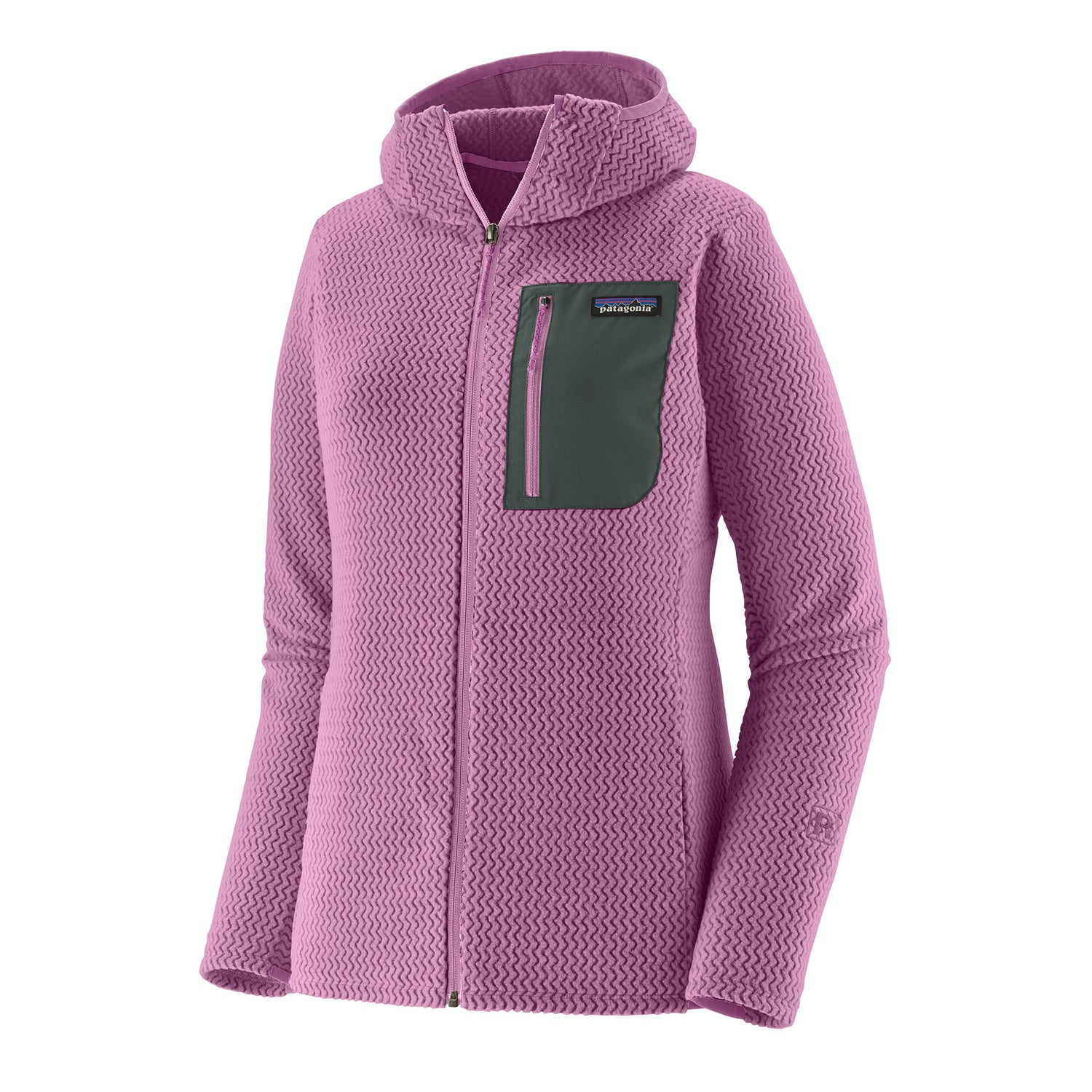 W'S R1 AIR FULL-ZIP HOODY BRISK PURPLE