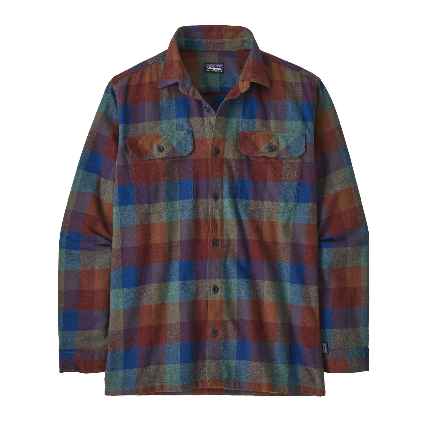 M'S L/S ORGANIC COTTON MW FJORD FLANNEL SHIRT GUIDES: SUPERIOR BLUE