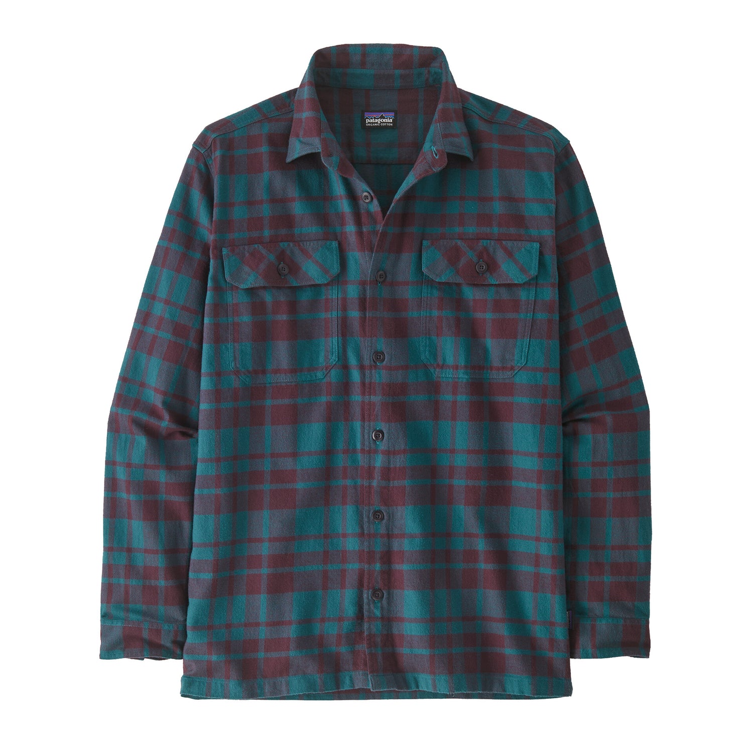 M'S L/S ORGANIC COTTON MW FJORD FLANNEL SHIRT ICE CAPS: BELAY BLUE