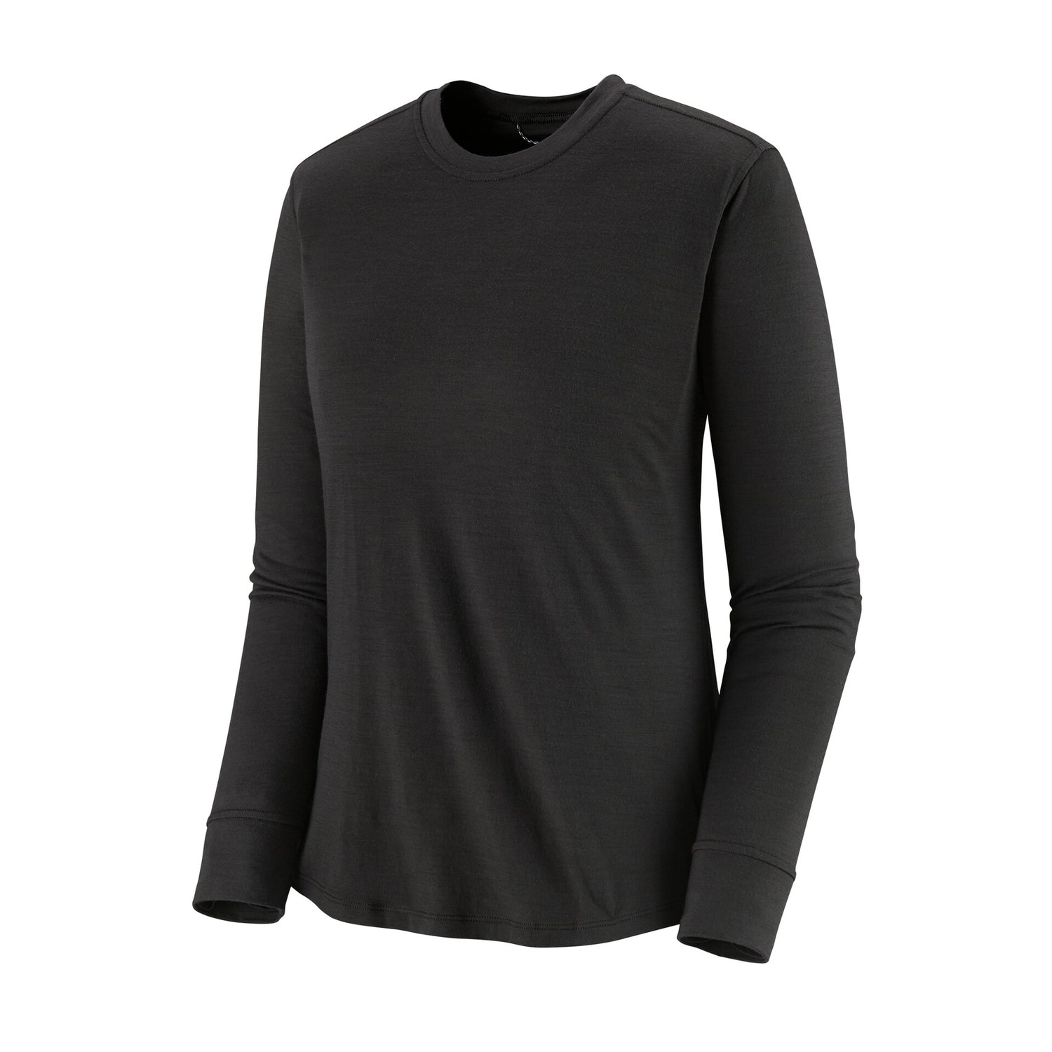 W'S L/S CAP COOL MERINO BLEND SHIRT BLACK