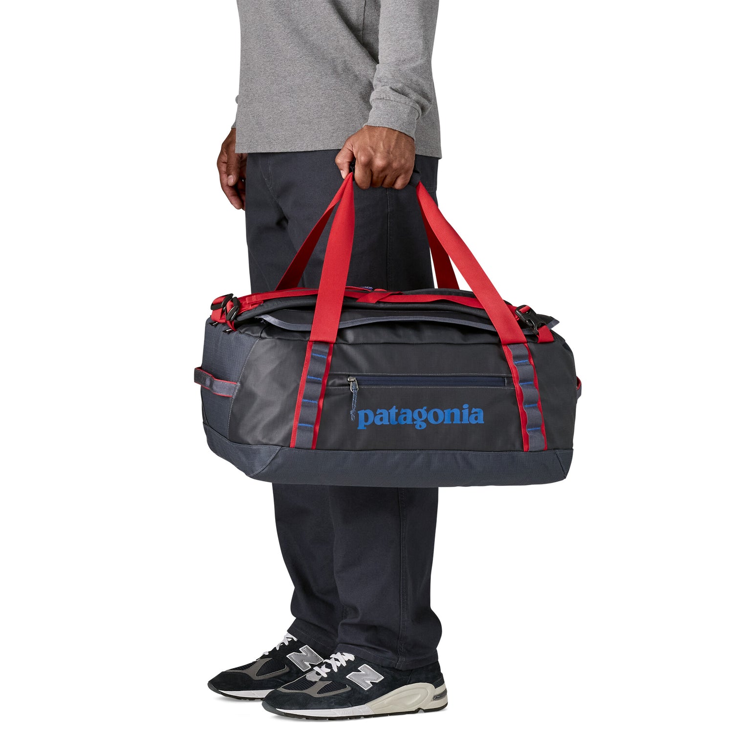 BLACK HOLE DUFFEL 40L SMOLDER BLUE / AMANITA RED