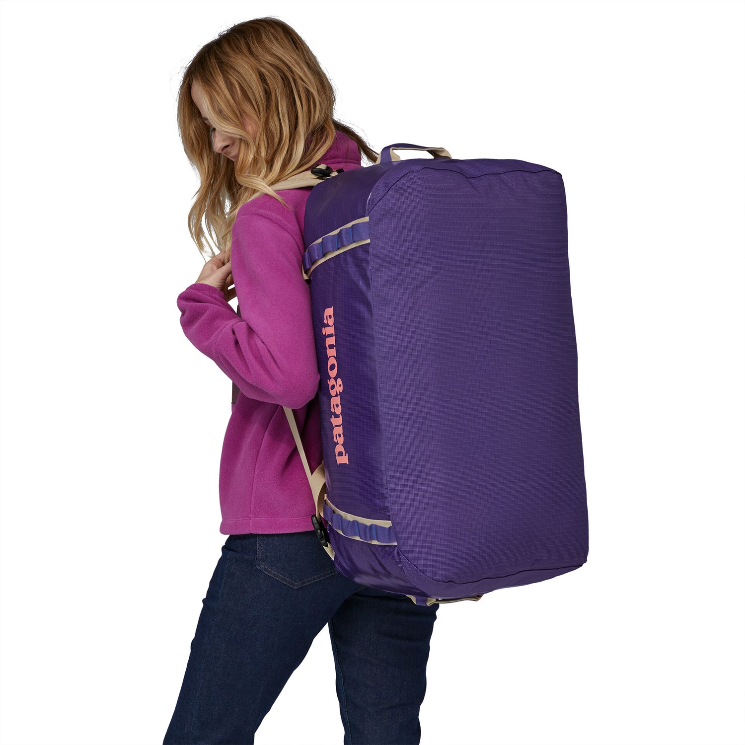 BLACK HOLE DUFFEL 55L PERENNIAL PURPLE