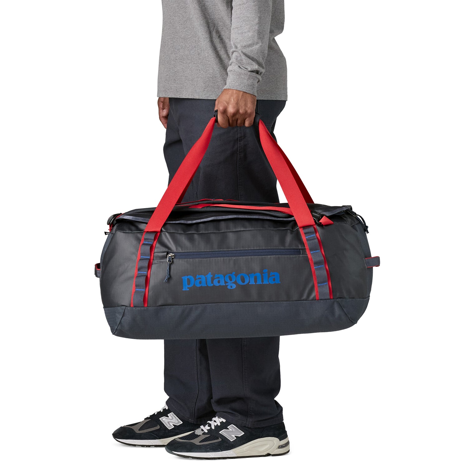 BLACK HOLE DUFFEL 55L SMOLDER BLUE / AMANITA RED