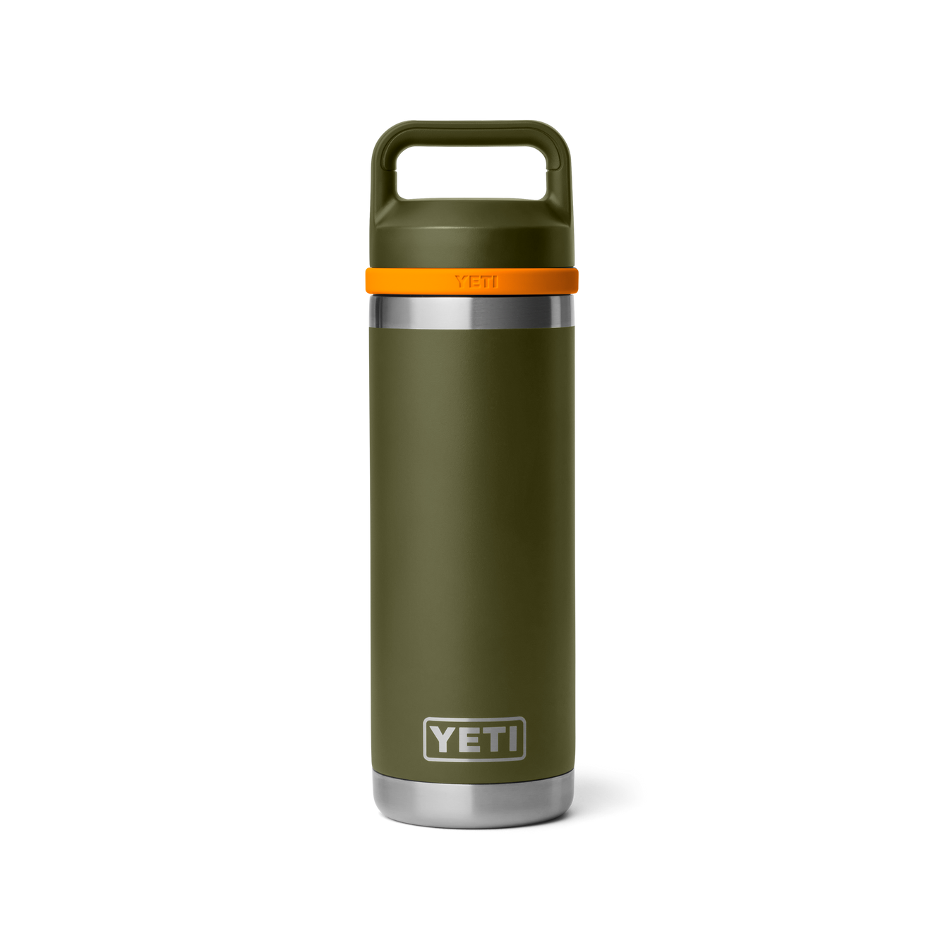 RAMBLER 18 OZ C BOTTLE CHUG OLIVE / KING CRAB ORANGE