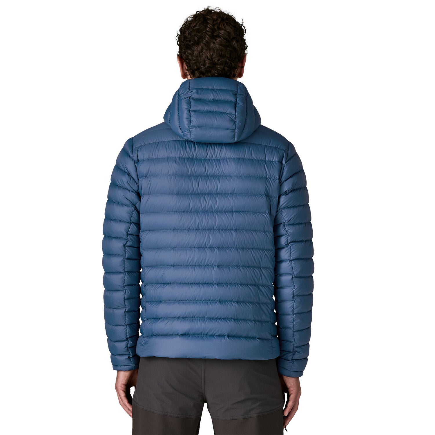 M'S DOWN SWEATER HOODY CLEMENT BLUE