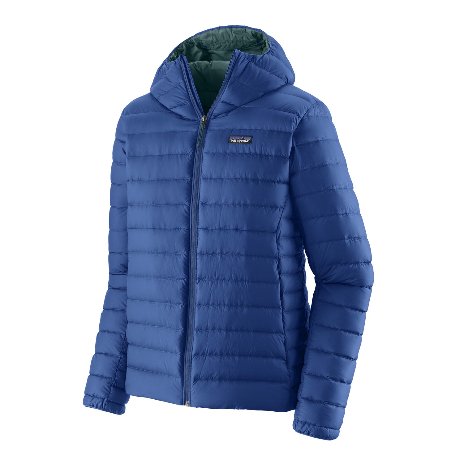 M'S DOWN SWEATER HOODY PASSAGE BLUE
