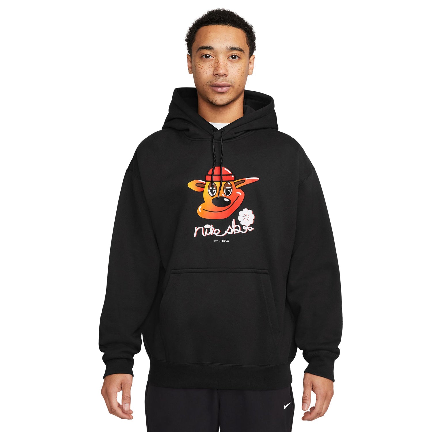 SB DOG SKATE HOODIE BLACK