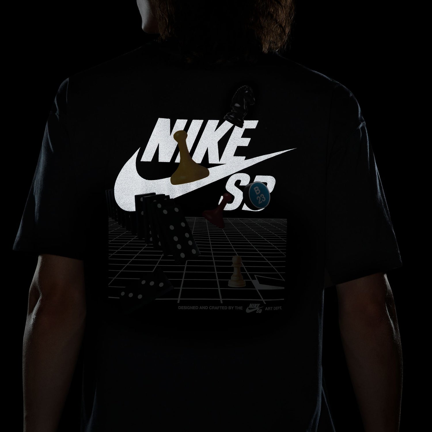 GLOW SKATE TEE BLACK