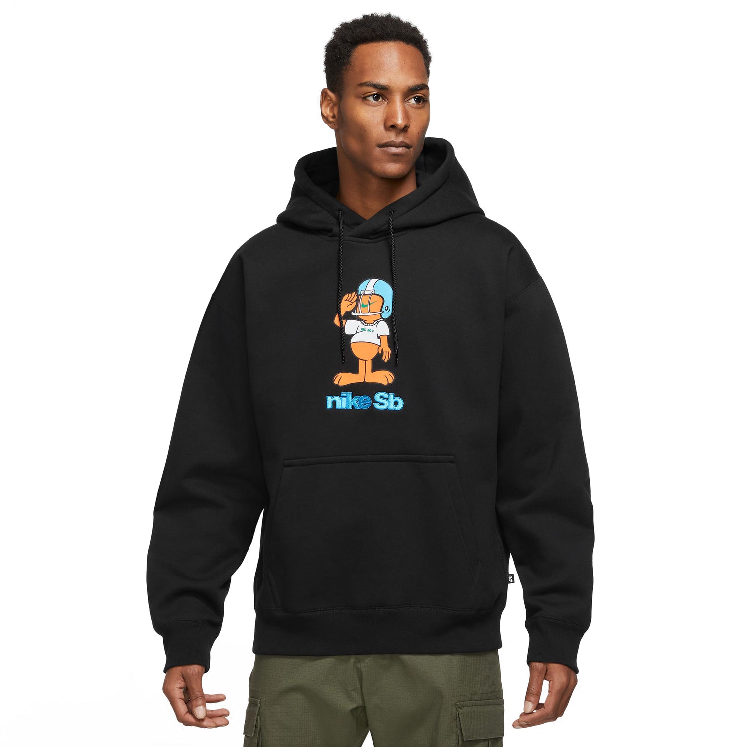 SB FOOTBALL SKATE PULLOVER HOODIE BLACK
