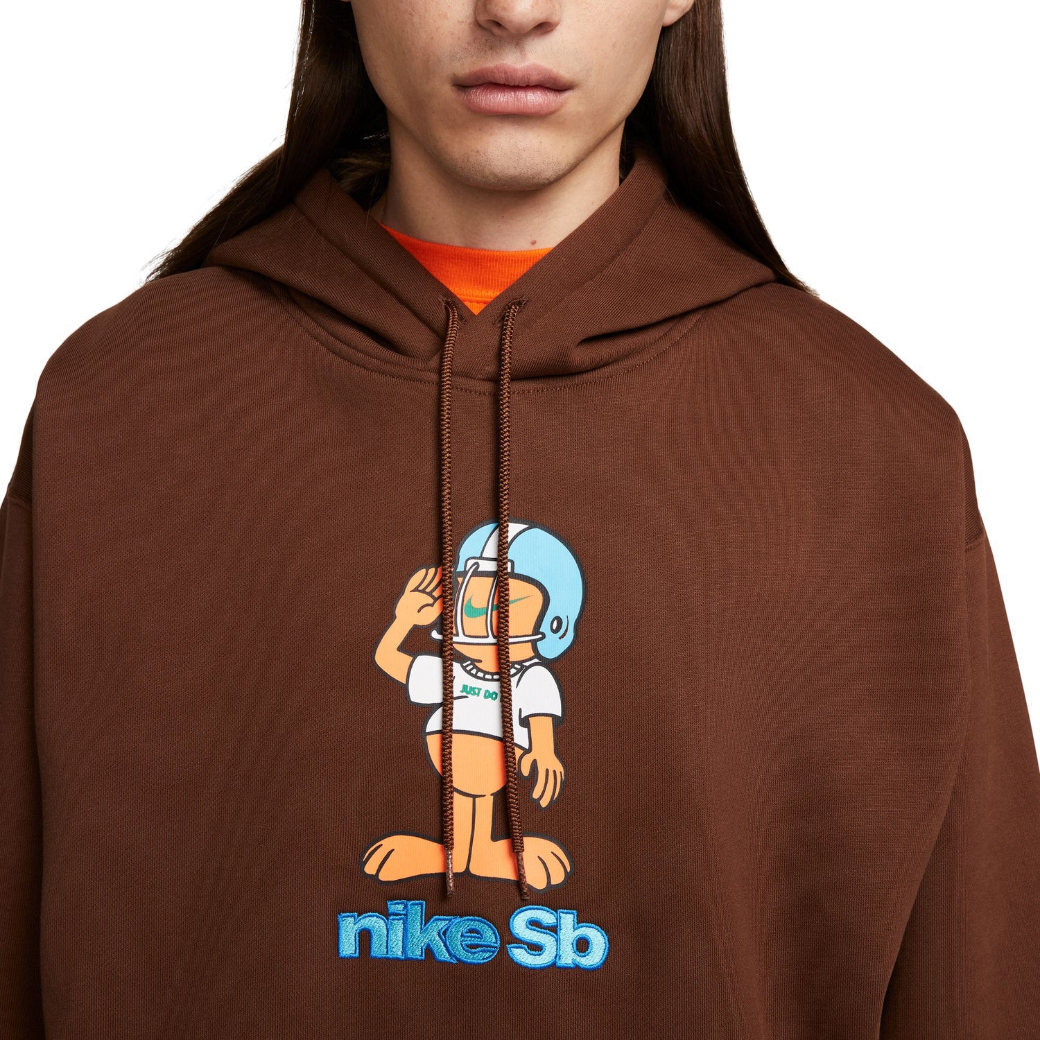 SB FOOTBALL SKATE PULLOVER HOODIE CACAO WOW