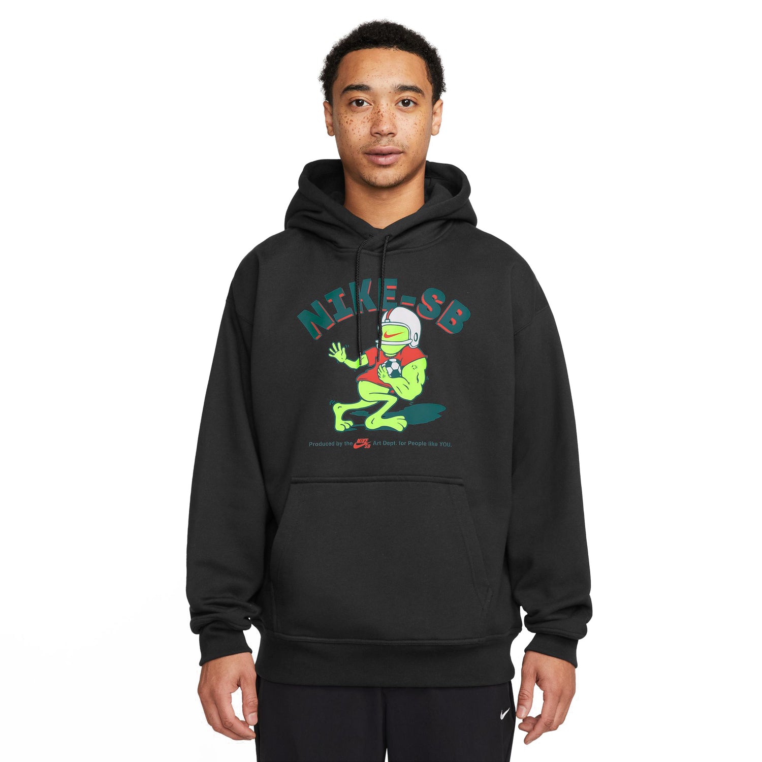 SB FOOTBALL SKATE HOODIE BLACK