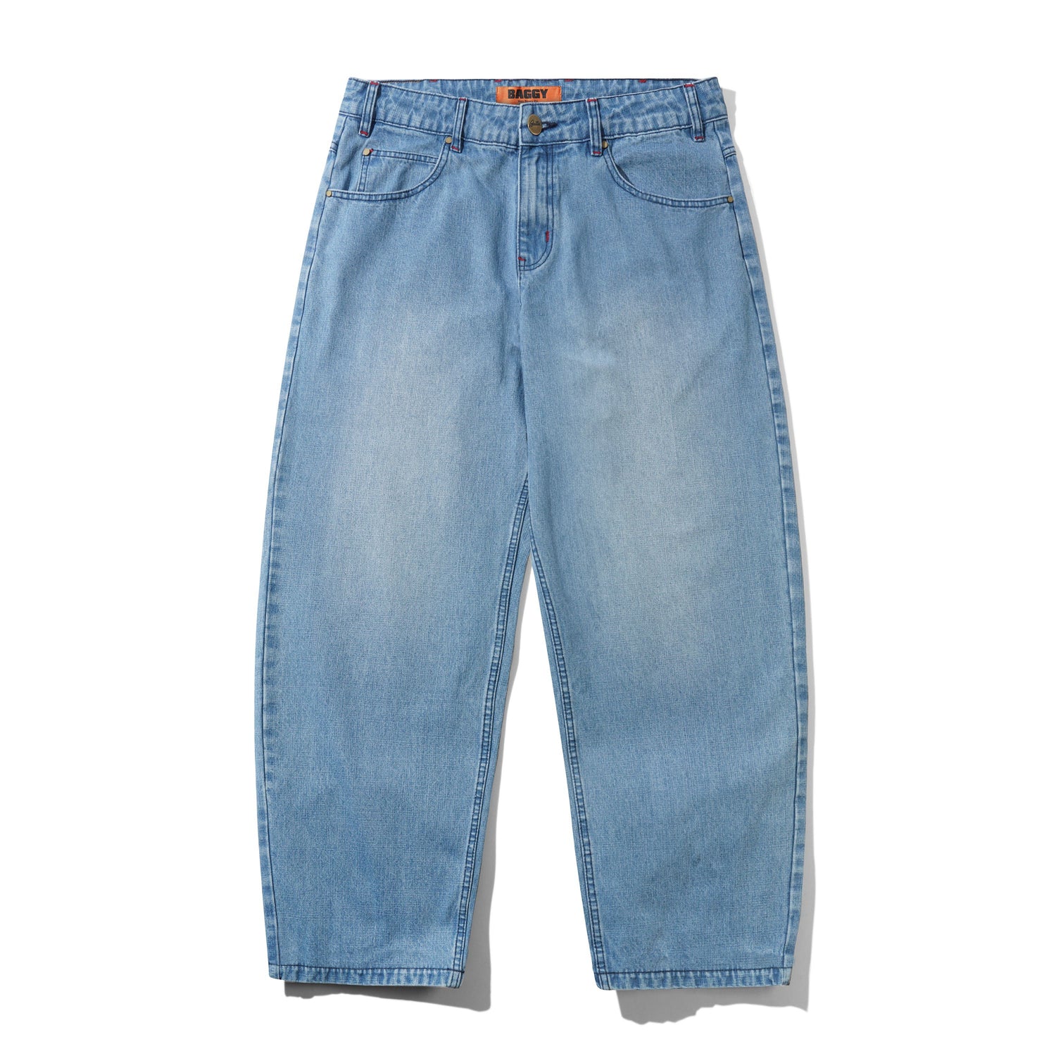 BLOTCH DENIM JEANS STREAKY BLUE