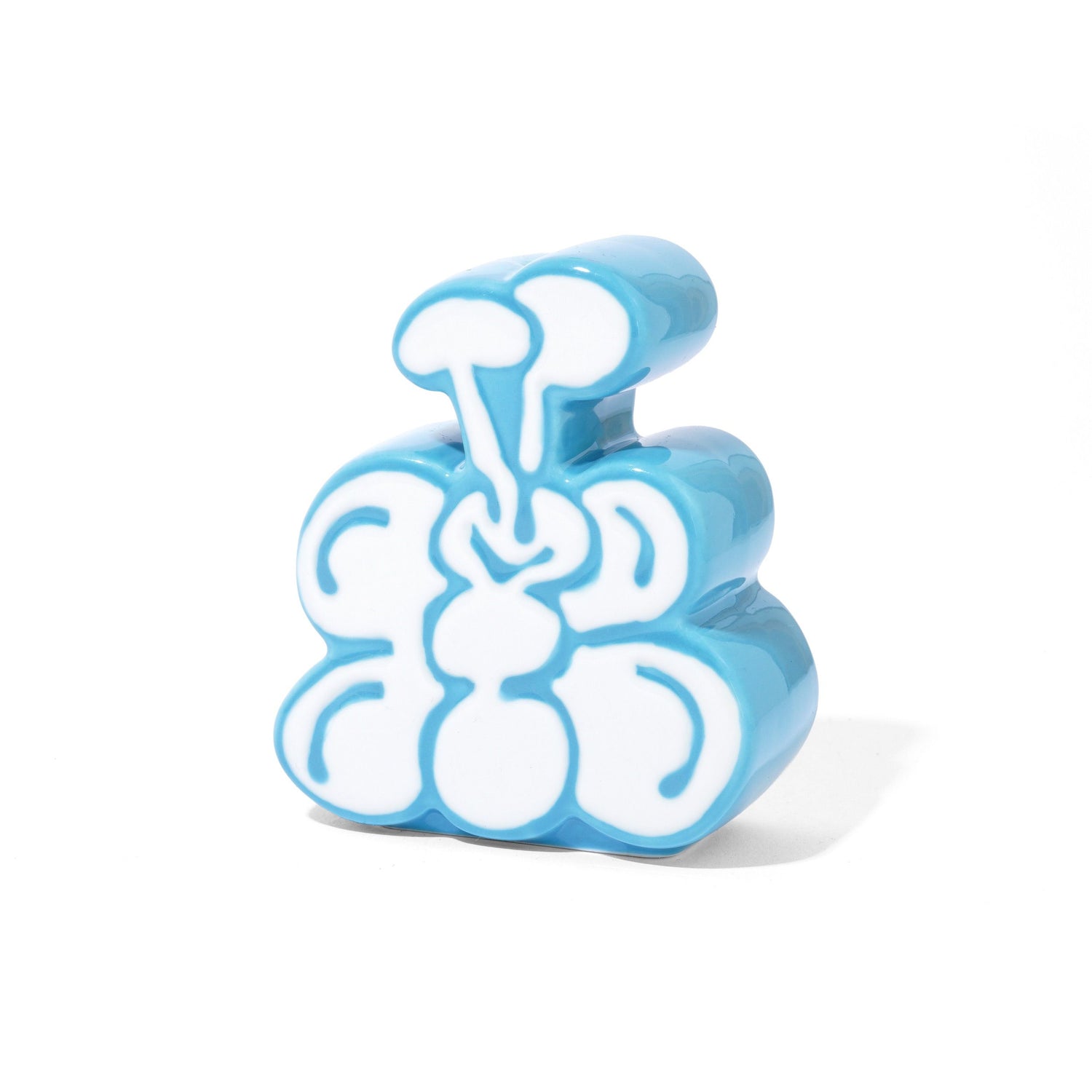 BUG CERAMIC INCENSE BURNER WHITE / BLUE