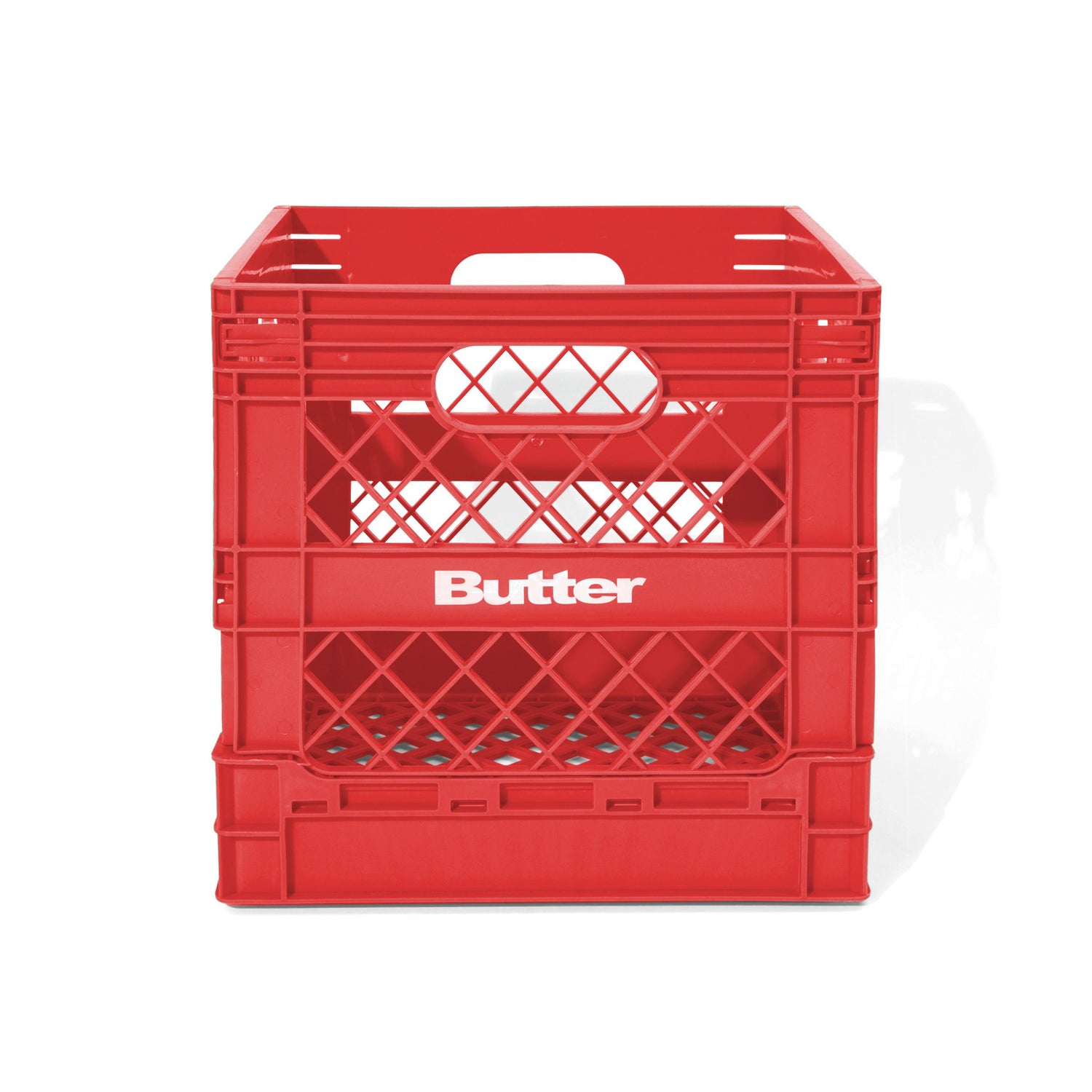 COLLAPSABLE RECORD CRATE RED