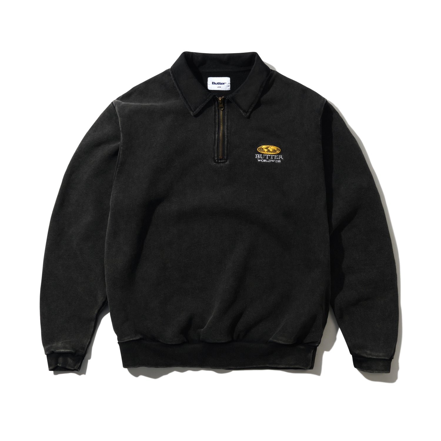 CORP 1/4 ZIP PULLOVER BLACK