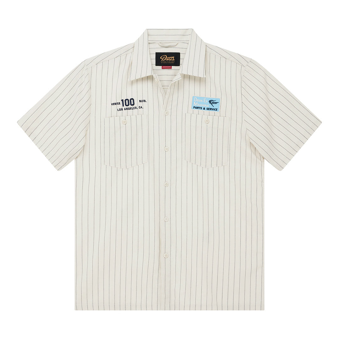 FORECOURT STRIPE SHIRT DIRTY WHITE