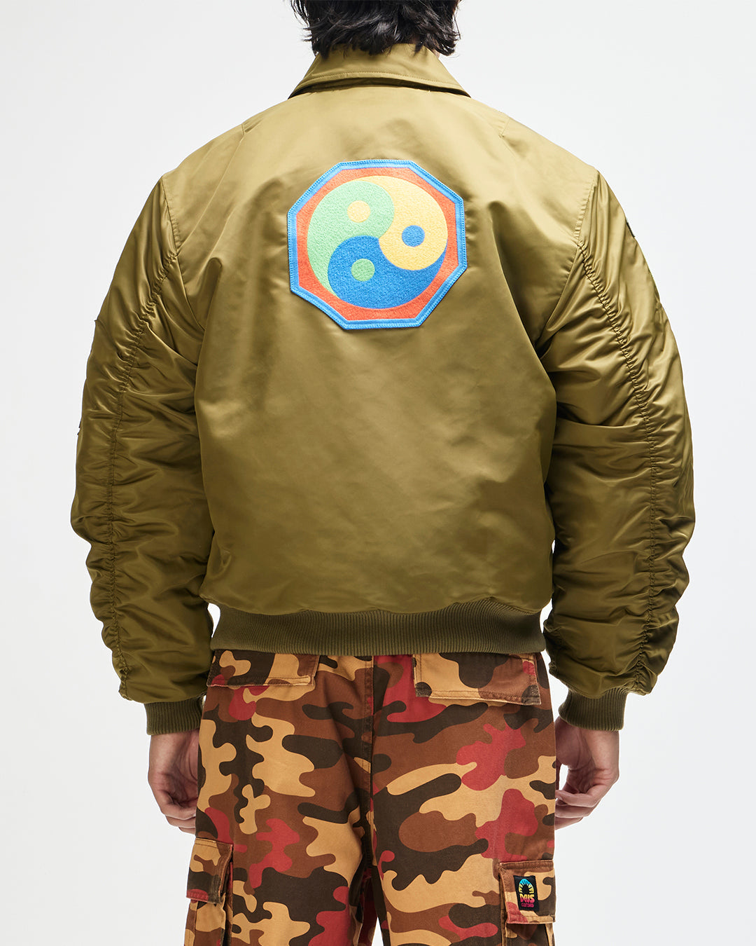 MONTY FLIGHT JACKET OLIVE GREEN