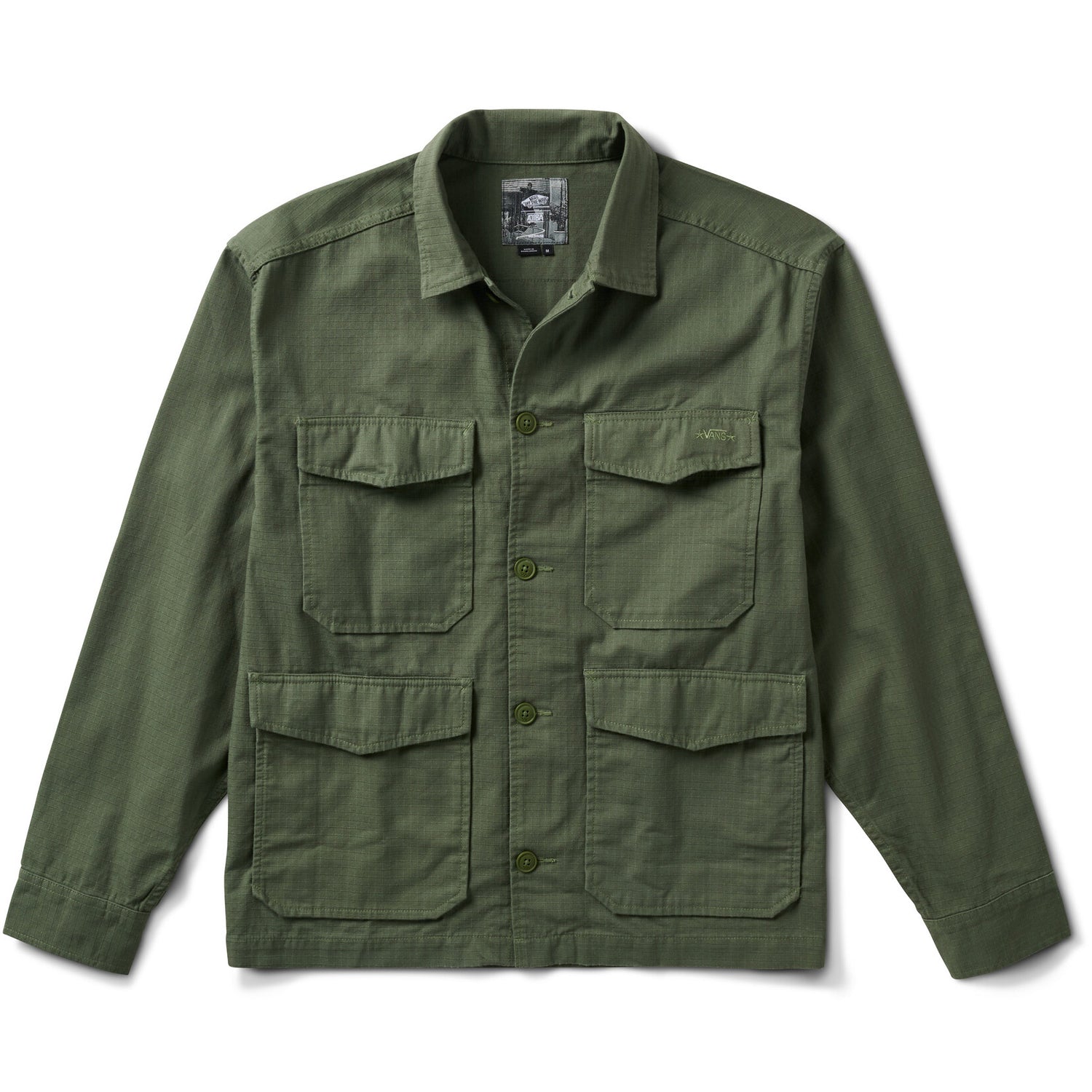 SKATE ATIBA MILITARY OVERSHIRT GREEN
