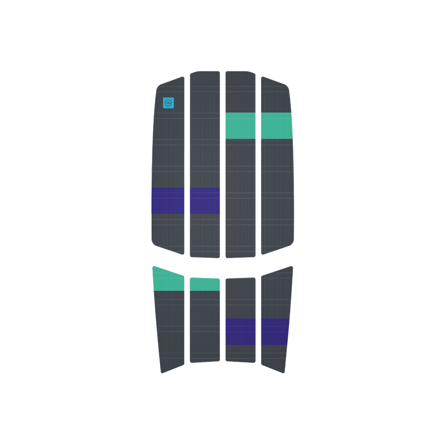 BOARD ACC TRACTION PAD TEAM FRONT MINI DARK GREY / VIOLET