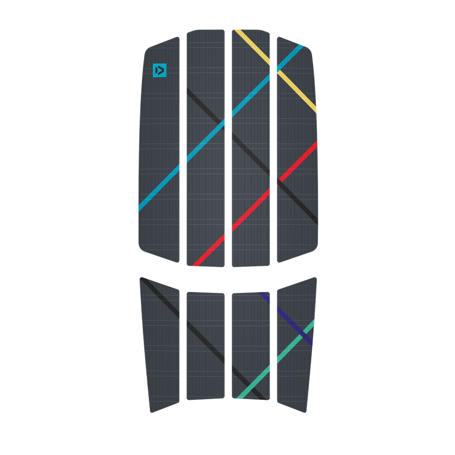 BOARD ACC TRACTION PAD TEAM FRONT DARK GREY / STRIPES