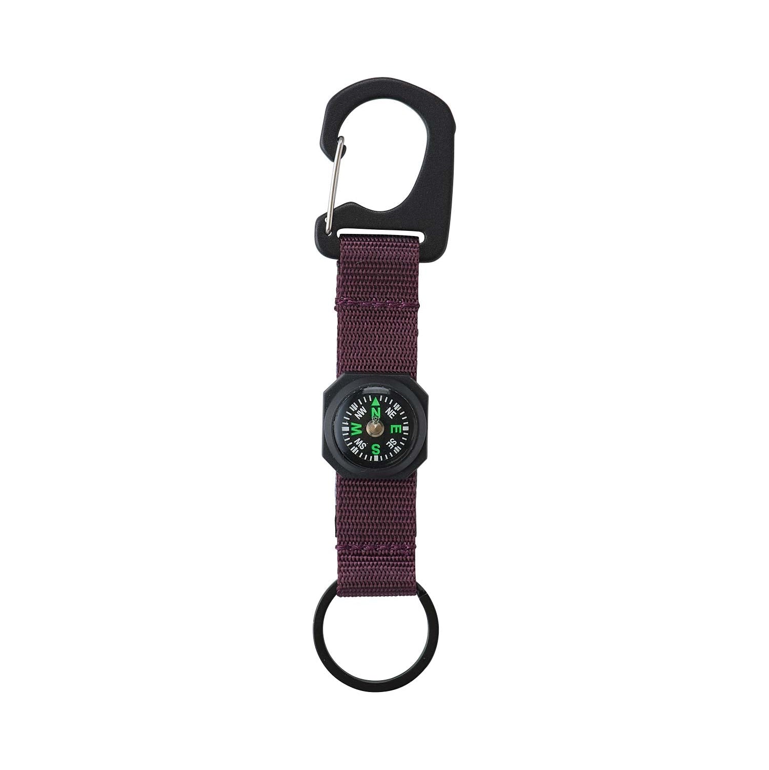 COMPASS KEYRING PURPLE