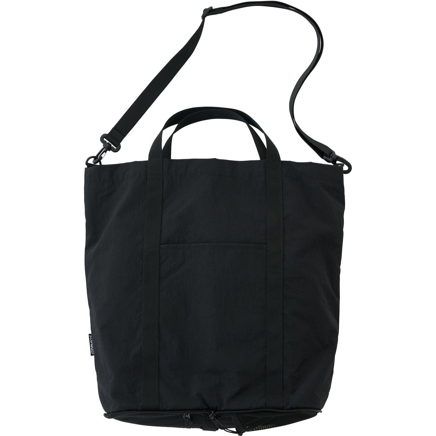 NYLON PACKABLE TOTE BLACK