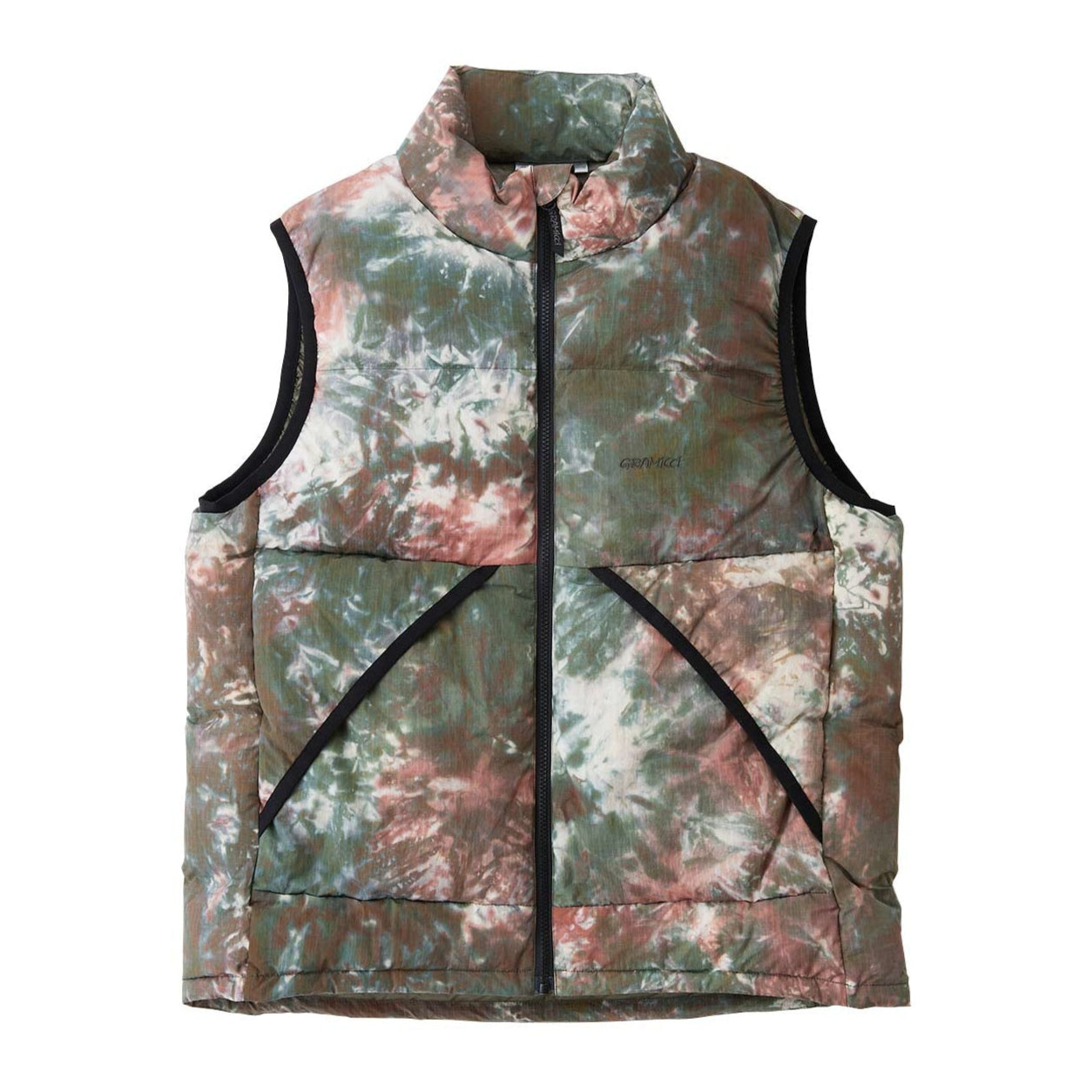 DOWN PUFFER VEST TIE DYE