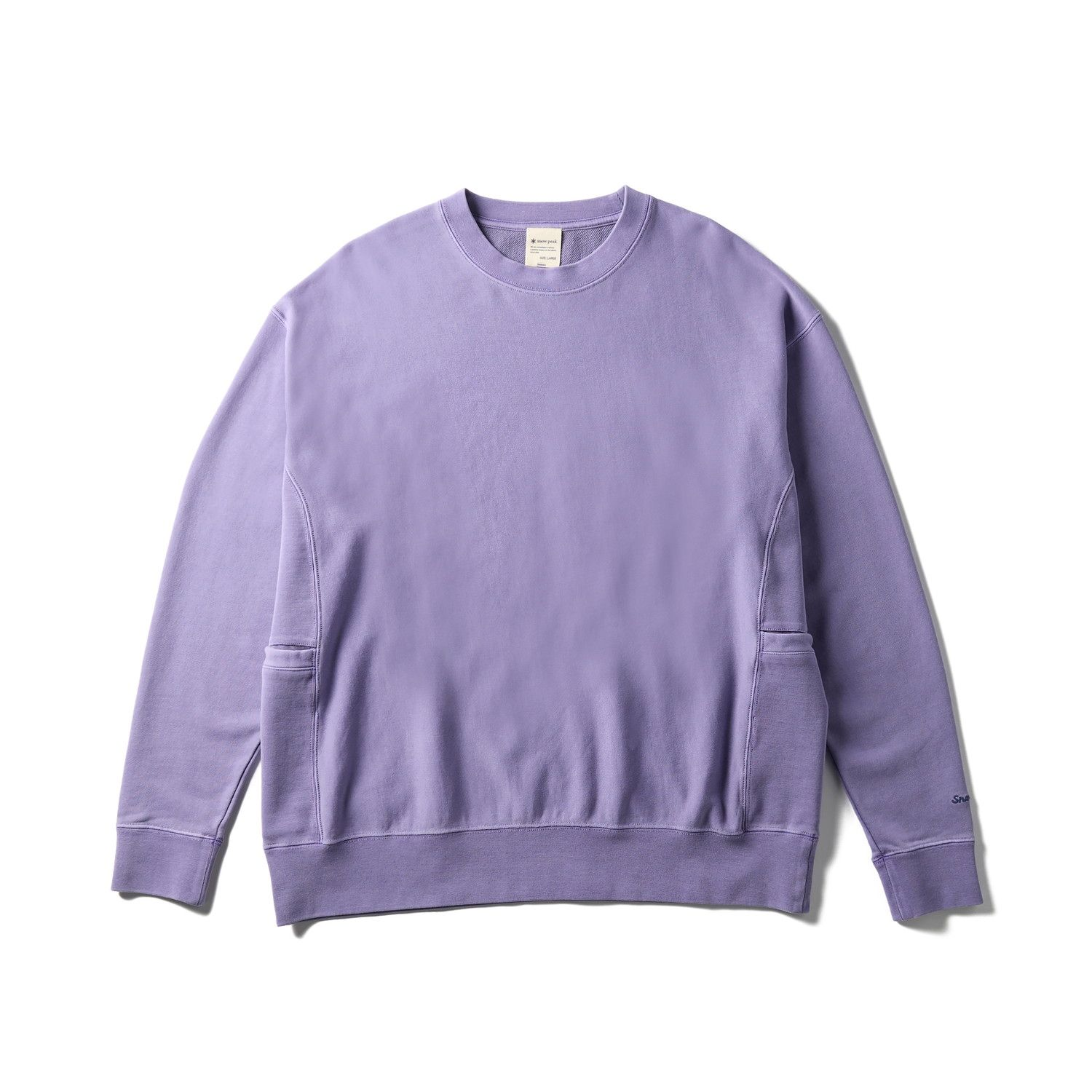 GARMENT DYED PULLOVER PURPLE