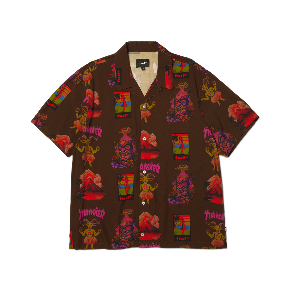 HUF X THRASHER HAWAIIAN SHIRT