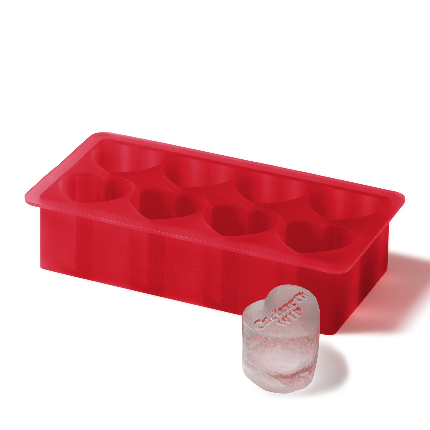 HEART ICE CUBE TRAY SCARLET