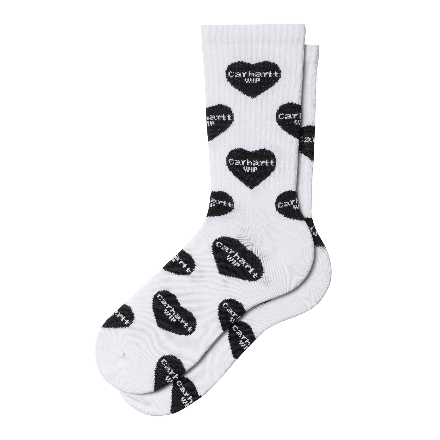 HEART LOGO SOCKS WHITE