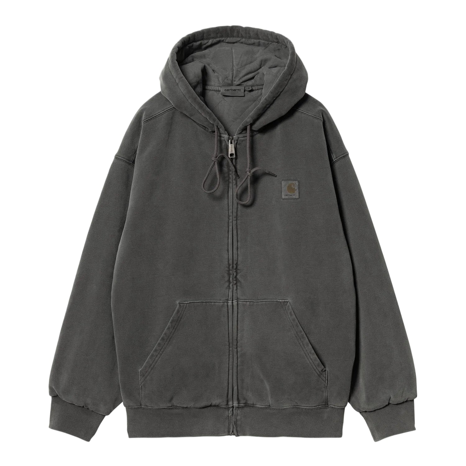 HOODED VISTA JACKET BLACK GARMENT DYED