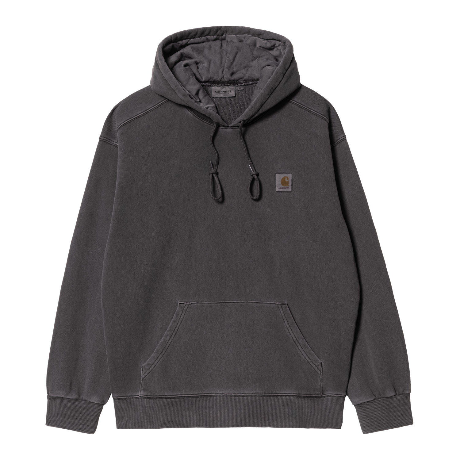 HOODED NELSON SWEAT BLACK GARMENT DYED