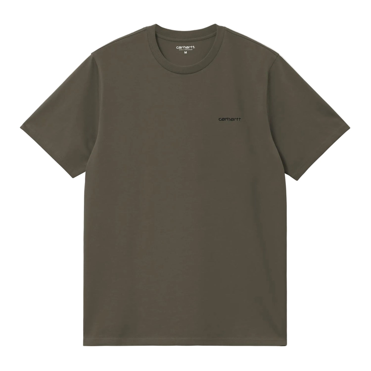 S/S SCRIPT EMBROIDERY T-SHIRT CYPRESS / BLACK