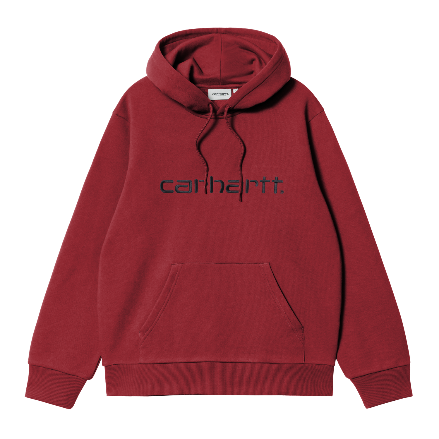 HOODED CARHARTT SWEAT SCARLET / GRAPHITE