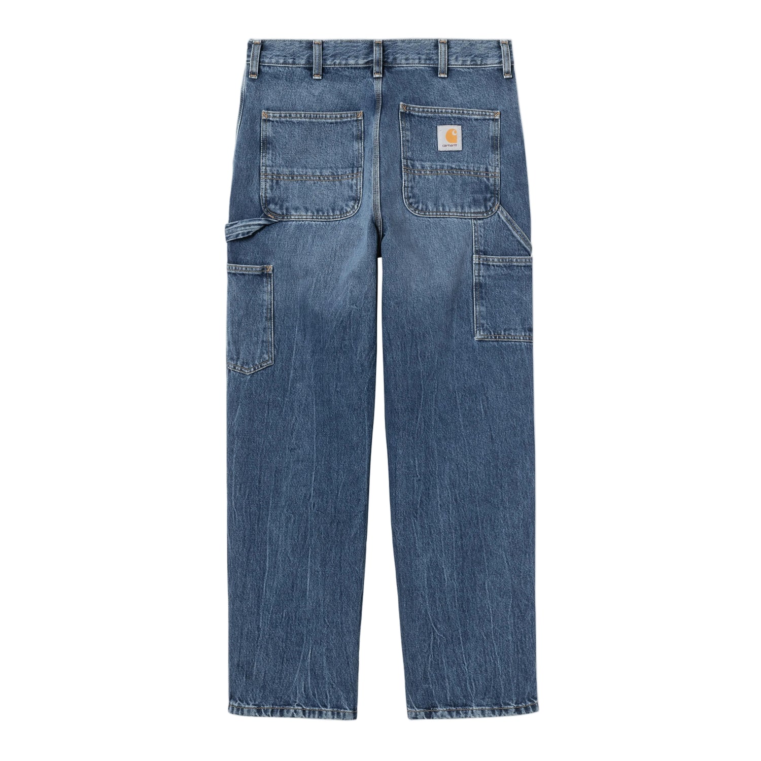 SINGLE KNEE PANT BLUE MARBLE USED WASH